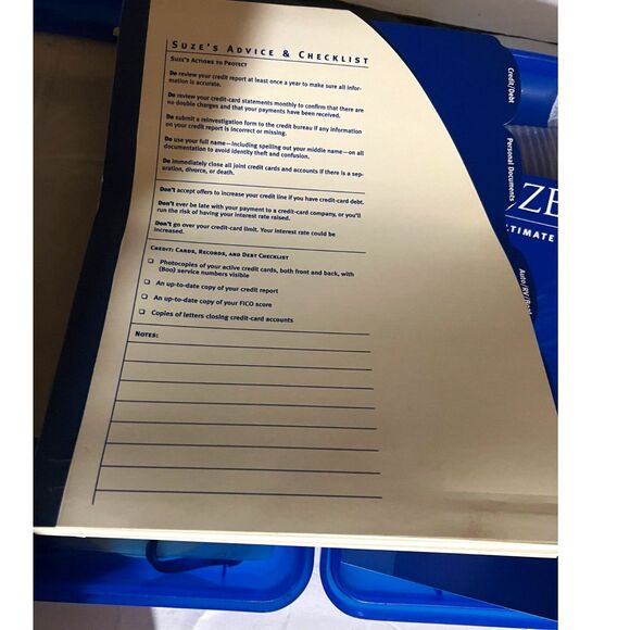 Suze Orman The Ultimate Protection Portfolio & Hard Storage Case Estate & Tax - Picture 12 of 14